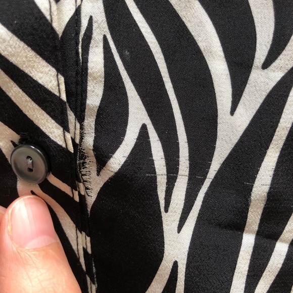 NINE WEST Silk Zebra-Print shirt Dress - Picture 11 of 16